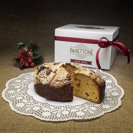 "Panettone" with almonds and candied fruits - Gluten free - 400 g
